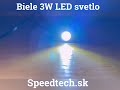 LED svetlo 12V - 18mm biele 3W LED (1ks) - Video Youtube