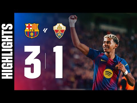 FC BARCELONA 3 vs 1 ELCHE | LALIGA 2025/26 MD11 🔵🔴