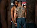 CARLOS PRATES AND NEIL MAGNY INTENSE FACE OFF UFC VEGAS 100