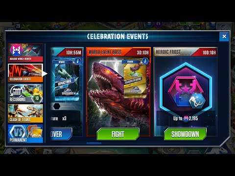 Colossus 04 Boss Event: Round 1, 2, & 3 | Jurassic World the game