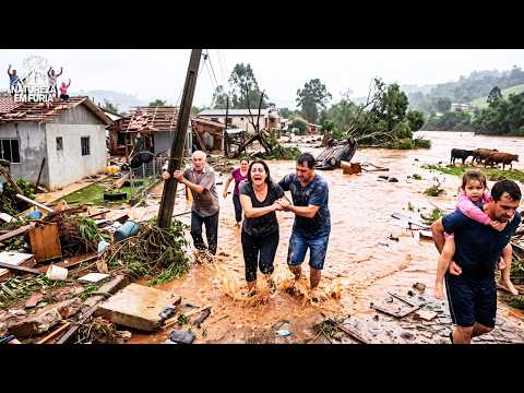 Rio Grande do Sul enfrenta nova onda de temporais e cenário de destruição se espalha pelo estado