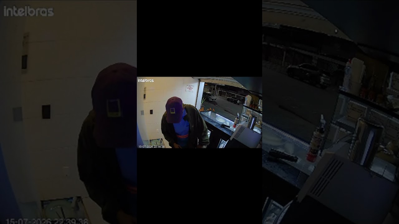 Homem assalta doceria e obriga vítimas a se trancarem no banheiro, no Canal 4, em Santos.
