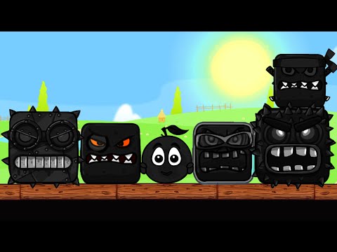 Red Ball 4 - Full Black Cover Orange Ball - All Bosses Gameplay Volume 1,2,3,4,5