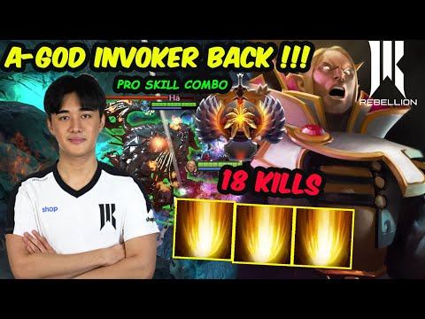 Abed Invoker A-GOD MIDLANE - PRO SKILL COMBO SERVER SEA DOTA 2 Pro Gameplay 7.32E