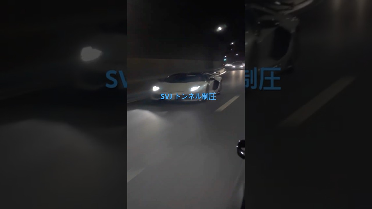 SVJ 超高音 追い越し　#アヴェンタドール  #ランボルギーニ　#svj