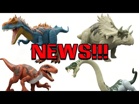 NEWS!!! They are REAL! New Mattel Jurassic World Reimagined Allosaurus, Utahraptor, & more!!!