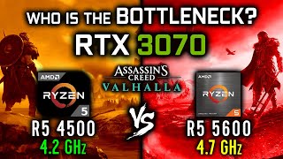 Ryzen 5 4500 vs Ryzen 5 5600 with RTX 3070 - Assassins Creed Valhalla