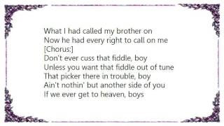 Kris Kristofferson - Don&#39;t Cuss the Fiddle Lyrics