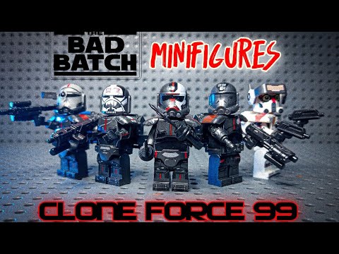 LEGO BAD BATCH CUSTOM MINIFIGURES | UNOFFICIAL LEGO STAR WARS #lego #badbatch #starwars