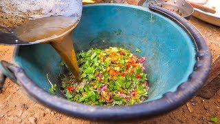 Hmong Food - AUTHENTIC BUFFALO FEAST and Community Hmong Meal in Luang Prabang, Laos! - YouTube