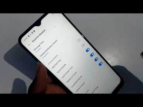 How to set on off touch sound in realme c3