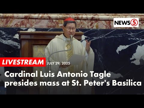 LIVE | Cardinal Luis Antonio Tagle presides mass at St. Peter's Basilica | via Vatican News