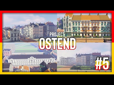 Neoclassical school and townhouses- Building a Belgian seaside town in Minecraft - Ostend #5