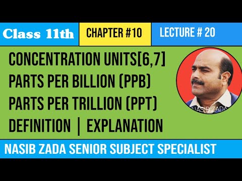 parts per billion (ppb) /parts per trillion (ppt) // definitions // Explaination /@NASIBZADASSS