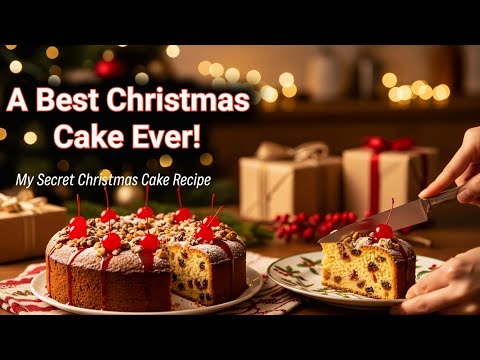 Best Christmas Cake Recipe 🎄 I make This Easy Christmas fruit Cake Every Year | Fruit Cake recipe