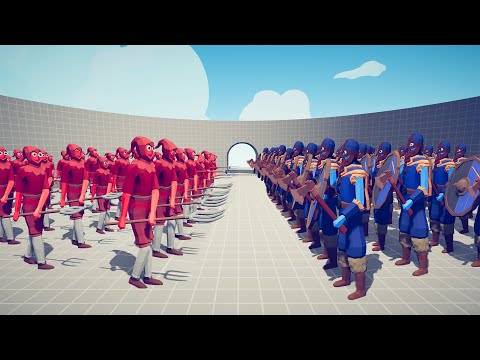 50 MELEE UNITS vs 50 MELEE UNITS - Totally Accurate Battle Simulator TABS