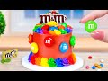 Amazing M M Cake Satisfying Miniature M M Cake Decorating Colorful M M Cake