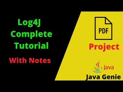 Complete Log4j Tutorial With Notes And Project | Log4j tutorial With Spring Boot | Java Genie