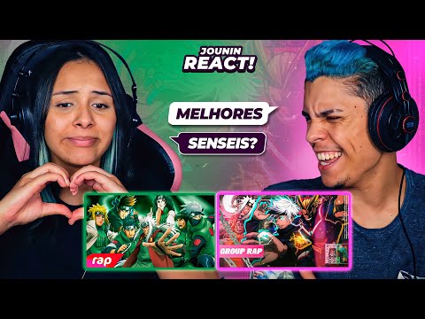2 EM 1 MVTRAP & ARU | (PARÓDIA 7MZ) Rap dos Senseis & Rap do Jiraiya, Gojo e All Might [React] 🔥