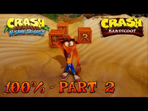 Crash Bandicoot - N. Sane Trilogy - 100% Walkthrough, Part 2: N. Sanity Beach (Gem)
