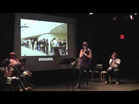 Ophira Eisenberg at Uptown Showdown -  Vacation vs Staycation