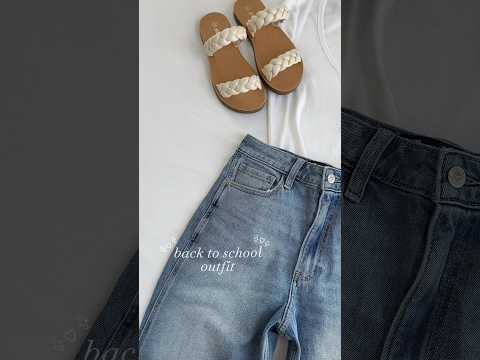 Back to school outfit idea 🤍#backtoschooloutfits #outfitideas #ootd #outfitinspo #backtoschool