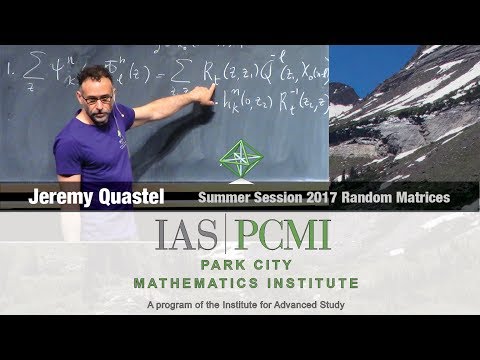 Jeremy Quastel (3.1) Introduction to KPZ (Kardar-Parisi-Zhang), part 3.1