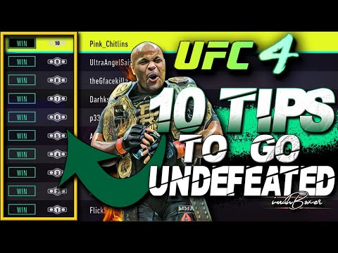 UFC 4 Learn 10 Tips To Win Ranked Fights | How To Go Undefeated To Division 20
