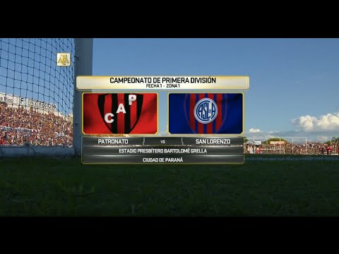Fútbol en vivo. Patronato - San Lorenzo. Fecha 1. Primera División 2016. FPT