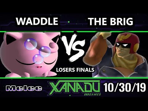 S@X 326 SSBM - waddle (Jigglypuff) Vs. The Brig (Captain Falcon) Smash Melee Losers Finals
