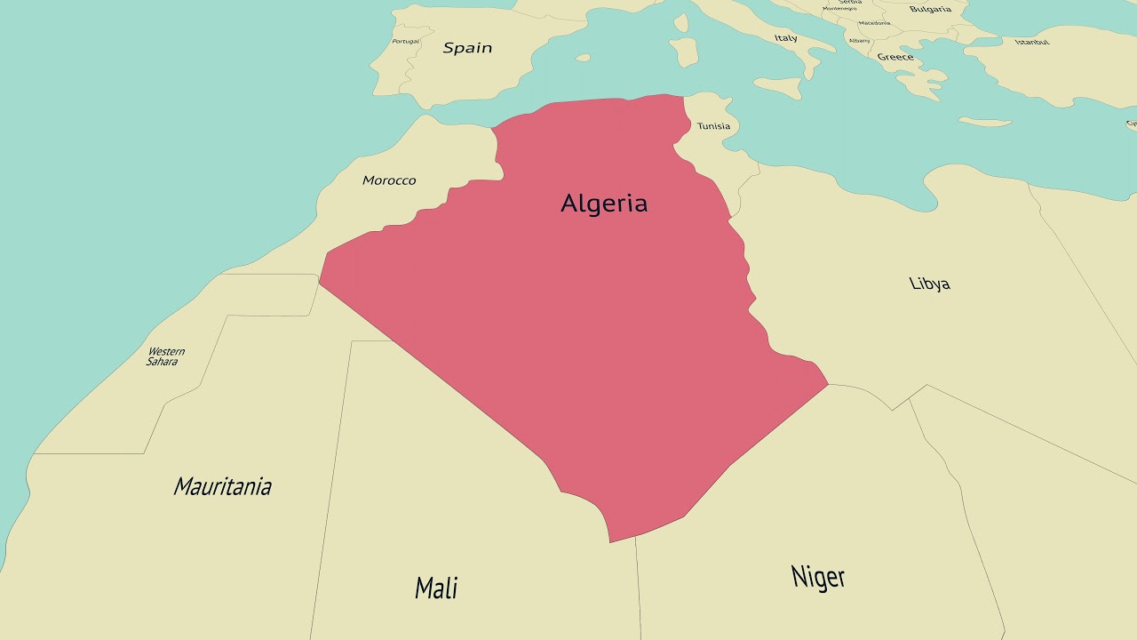 Algeria Free download 4k map