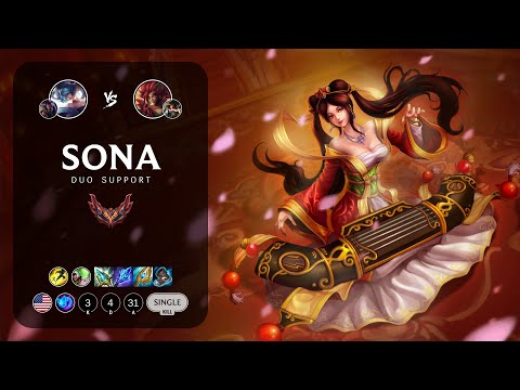 Sona Support vs Zyra - NA Grandmaster Patch 13.11