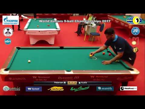 Petersen Clint v Ayala Luciano World Juniors 9 ball Championship 2017