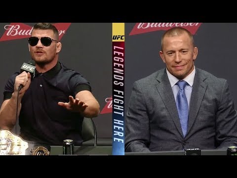 GSP Had An Awkward Encounter In The Men’s Room With Michael Bisping