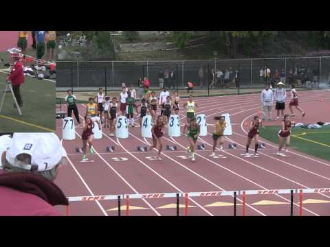2012 Track - 100 Hurdles - Girls' Frosh-Soph Heat 2 (Rio Hondo League Prelims)