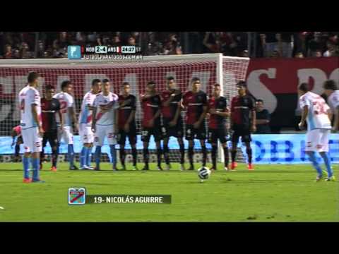 Gol de Aguirre. Newell's 2 - Arsenal 4. Torneo Primera División 2014. FPT