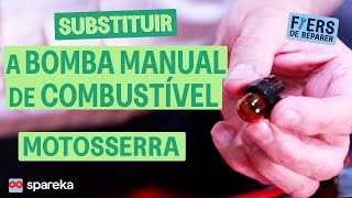 Como substituir a bomba manual de combustível da sua motosserra