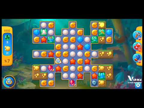 Fishdom. 9332 level no boosters and diamonds. 17 moves