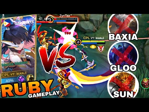 RUBY BEST BUILD 2023 | ZERO DEATH RUBY GAMEPLAY | RUBY VS META HEROES | ikanji | MOBILE LEGENDS