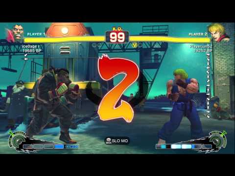 Playerjun52 [Ken] vs - R - [Balrog] SSF4 Japanese Online Ranked Matches - TRUE-HD