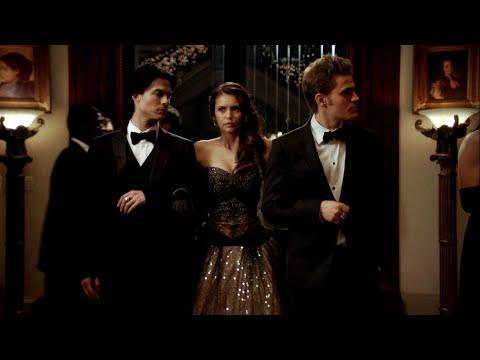 TVD 3x14 - Elena arrives at the Mikaelson's ball | Delena Scenes HD