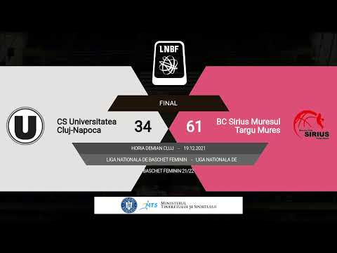 LNBF 2021-2022: Universitatea Cluj-Napoca - BC Sirius Mureșul Târgu Mureș
