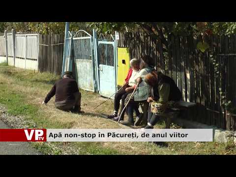 Apă non stop în Păcureți, de anul viitor