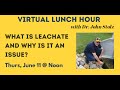 Virtual Lunch Hour - Dr. John Stolz, What is Leachate