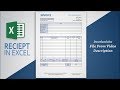 Creating Professional Invoice In Excel Receipt Making Tutorial Free Template