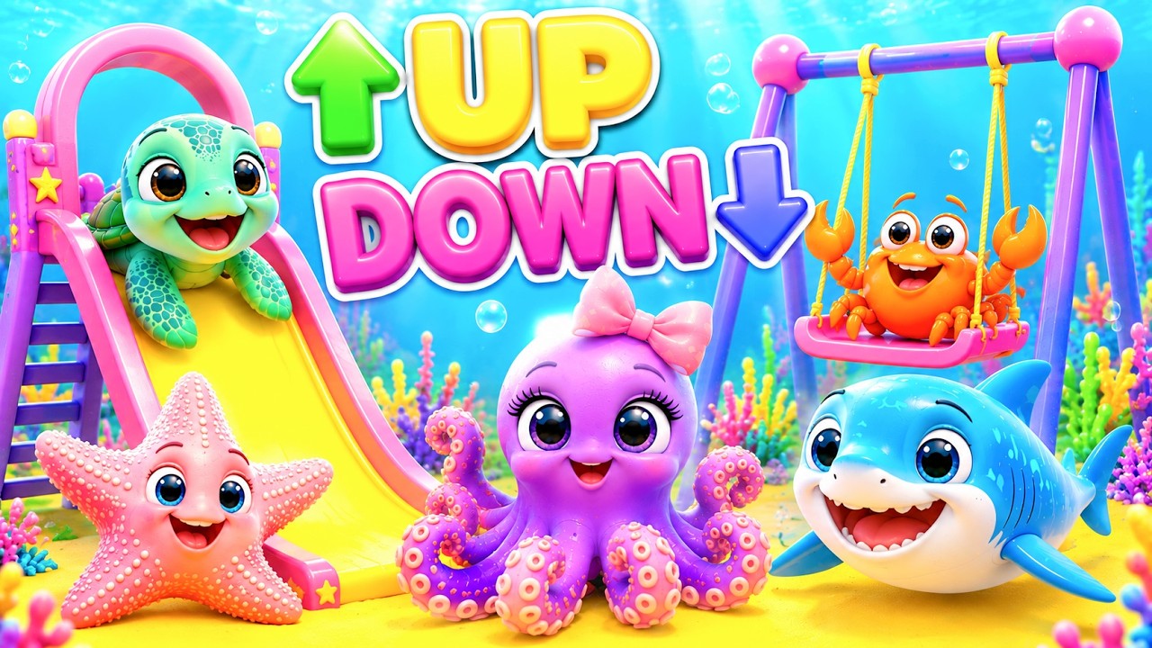 Up & Down – Rides and Slides | Math Song & Nursery Rhymes for Kids@AMEdunova