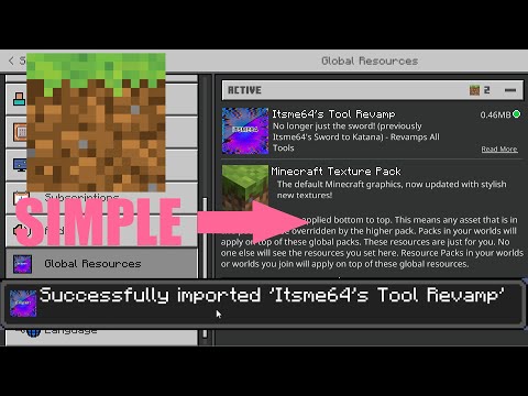 Itsme64 - How To Import TEXTURE PACKS - Minecraft Bedrock 1.20 - Enable Texture Packs (Tutorial)