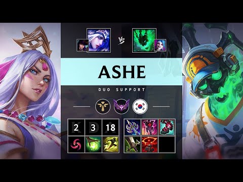 Ashe Support vs Thresh - KR Master Patch 25.13