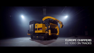 EC 1060 on tracks forestry chipping