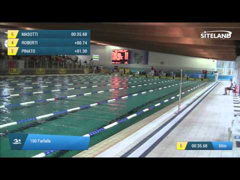 Serie 2 dei 100 Farfalla  Assoluti Maschi Master - Campionati Regionali Master 2015 VENETO e FRIULI